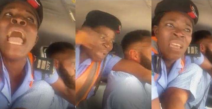 “Help me” – Policewoman cries out as motorist zooms off with her in his car after she reportedly entered without permission (video) 2 Screenshot 20220519 115623