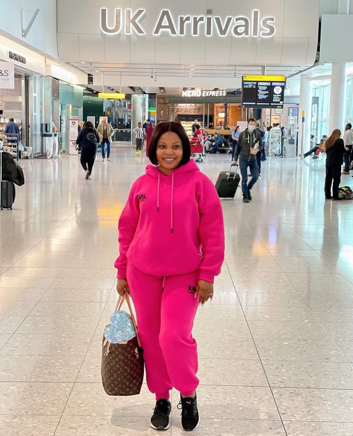 Nollywood Actor Adeniyi Johnson And His wife, Actress Seyi Edun Rejoices As She Storms London After Several Failed Attempts 2 Actress Seyi Edun