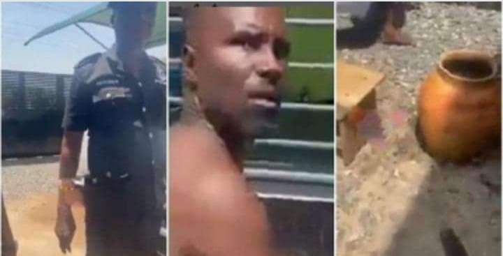 Native doctor brings police, arrests man who came to use his daughter for money rituals (video) 2 Native docto