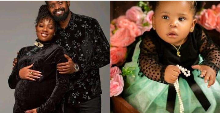 ‘The child I cried endlessly for’ – Basketmouth wife, Elsie celebrates daughter as she clocks one 2 Basketmouth