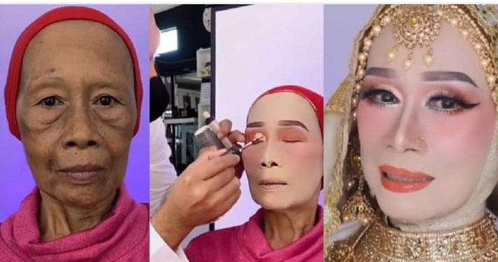 “Our first date must be in a swimming pool” – Reactions as Makeup Artist transforms a woman’s face (VIDEO) 2 Makeup Artist