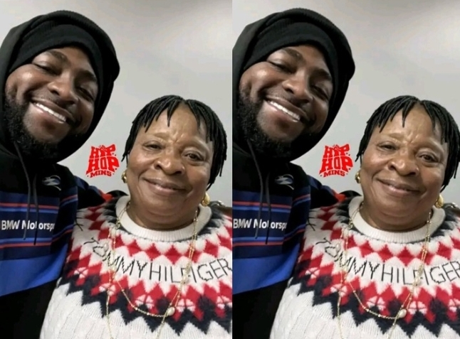 'She's Such an amazing Woman' - Singer, Davido says as he hangs out with Wizkid's Mother 2 Davido