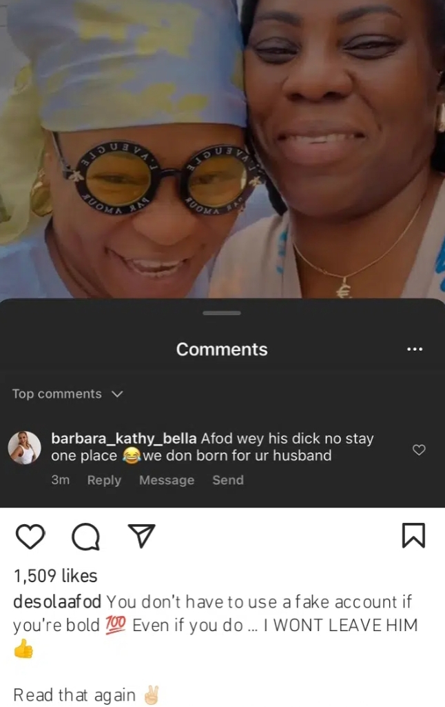 Kunle Afod’s wife, Desola fights dirty with his alleged pregnant side chick 3 Screenshot 20220827 123147