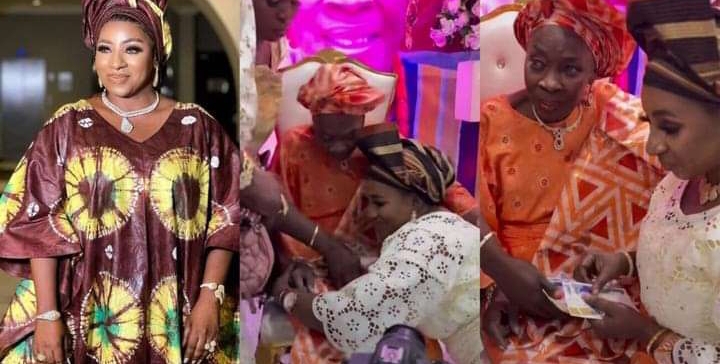 Mide Martins receives surprise from a Grandma at birthday party (Video) 2 Mide Martins