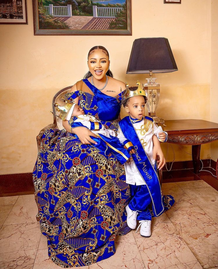 Regina Daniels Shares New Post With Her Kids On IG 2 Regina Daniels