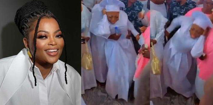 Actress, Funke Akindele almost goes into trance while dancing in church (video) 1 Funke Akindele