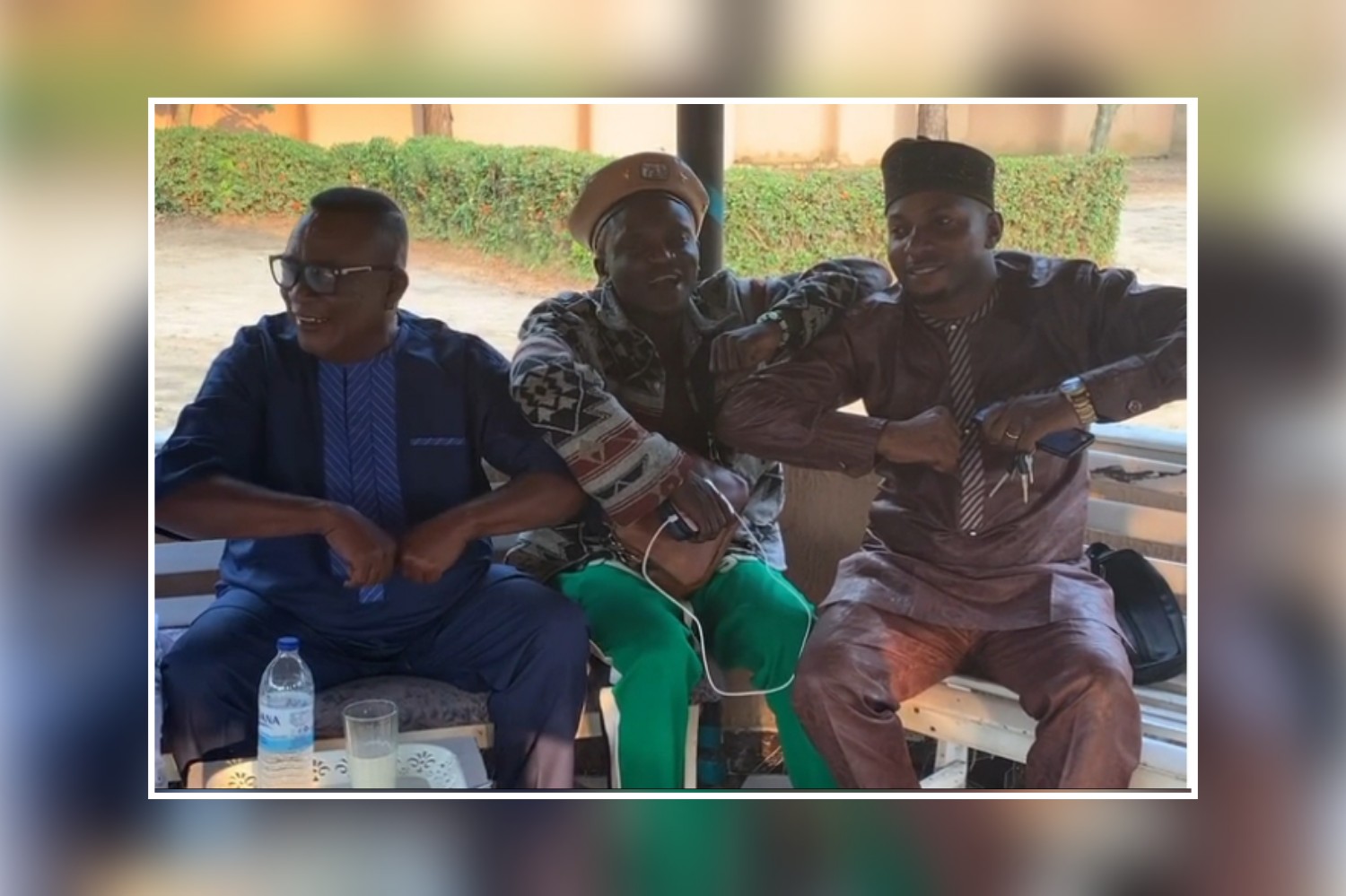 Singer, Portable Pays Legendary Fuji Singer, Ayinla Kollington A Visit, Shares Lovely Photos Online
