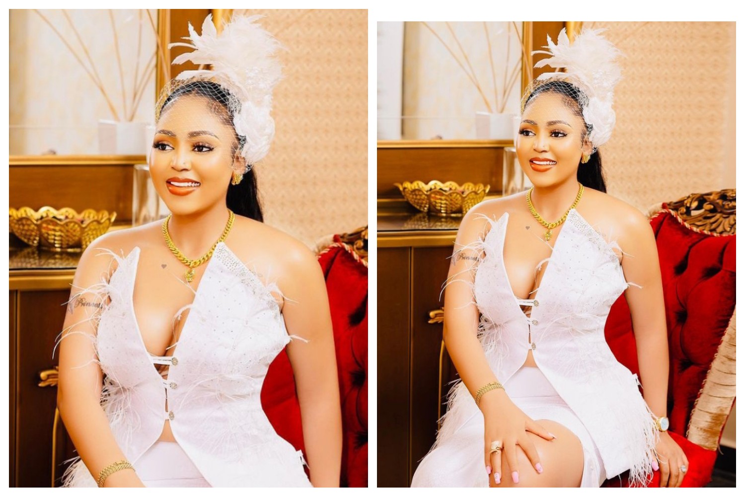 Regina Daniels throws shade amidst co-wife’s maltreatment cry