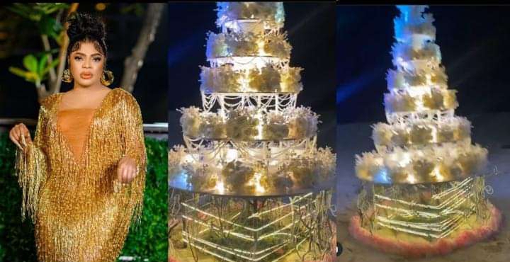 “Where is the cake?” Netizens query Bobrisky as he shows off his empty lavish cake decorations 2 Bobrisky