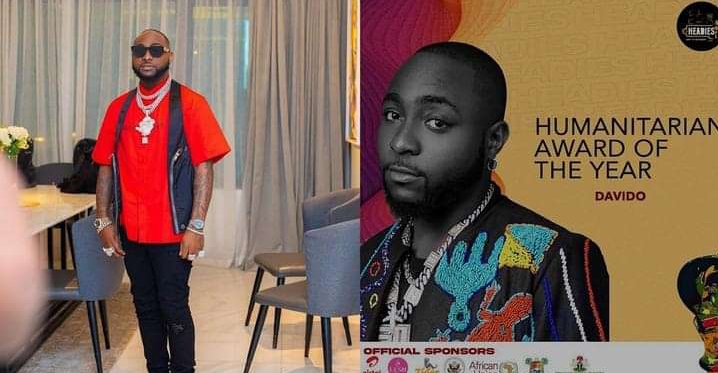 Singer Davido wins Headies’ Humanitarian of the year award 2 Singer Davido wins Headies’ Humanitarian of the year award