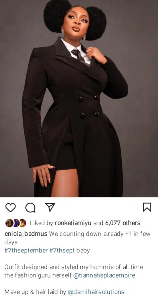 Mercy Aigbe, Ini Endo, others react as Eniola Badmus sets the internet on fire with jaw-dropping photos ahead of her birthday 5 Screenshot 20220905 163137