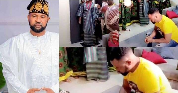 Actor Akin Olaiya emotional as Faithia Williams, his wife, others surprise him (Video) 2 Akin Olaiya