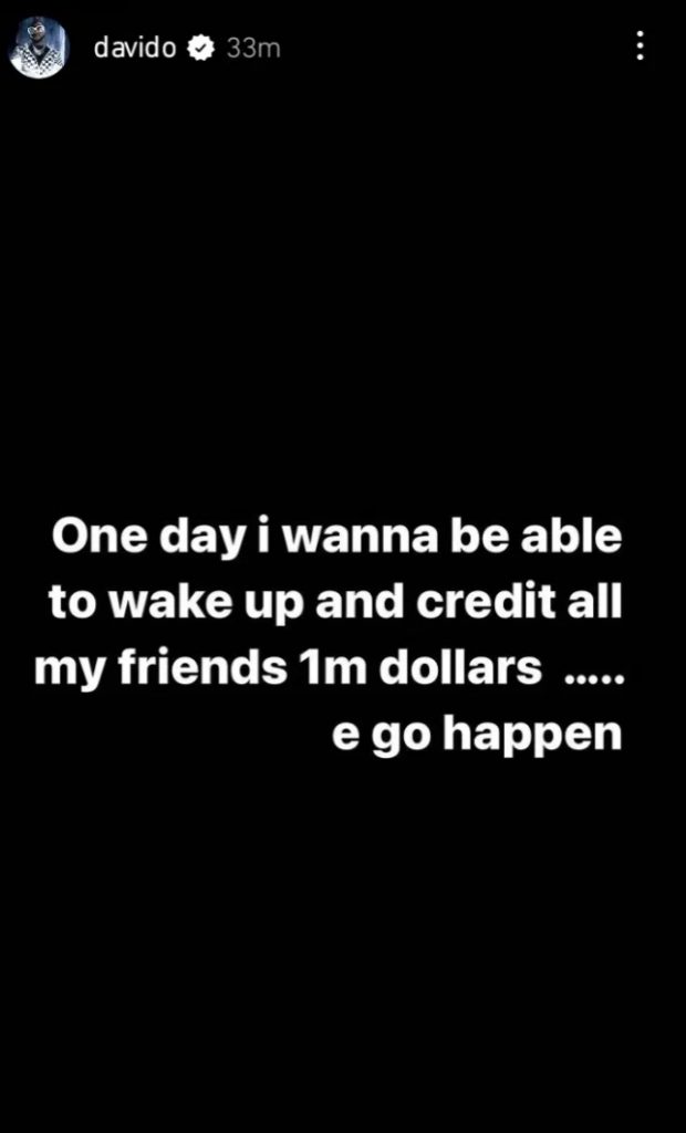 “I hope to credit my friends a million dollars” Davido shares his ultimate desire 3 Screenshot 20220911 120712