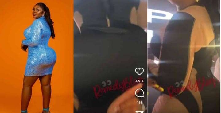 There is nothing money cannot do” Reactions as actress Eniola Badmus delights crowd with her heavily acquired backside