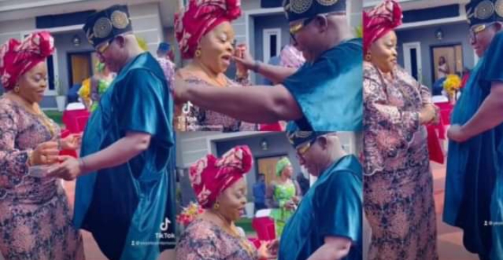 Reactions as veterans Oga Bello, Toyin Tomato battle for best dancer on movie set (video) 2 Screenshot 20220914 214223