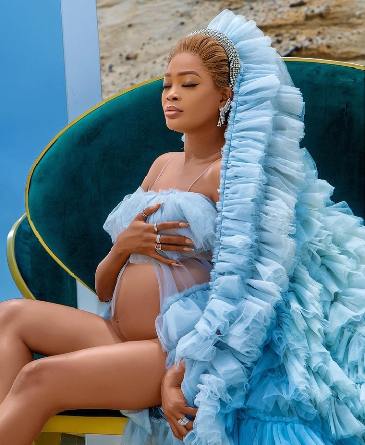 Mide Martins, Juliet Ibrahim, others gush over Skitmaker Kiekie gorgeous maternity shoot (Photos) 2 Kiekie