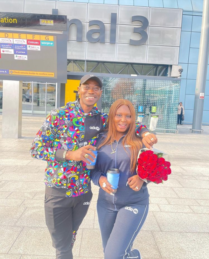 Femi Adebayo And Others React As Lateef Adedimeji Lateef And His Wife, Mo'Bimpe Arrives In United Kingdom 2 Adedimeji Lateef