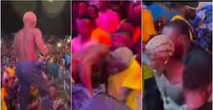 Portable Loses Chain As He Jumps Into Huge Crowd During Performance,Fans React (Video) 2 Portable