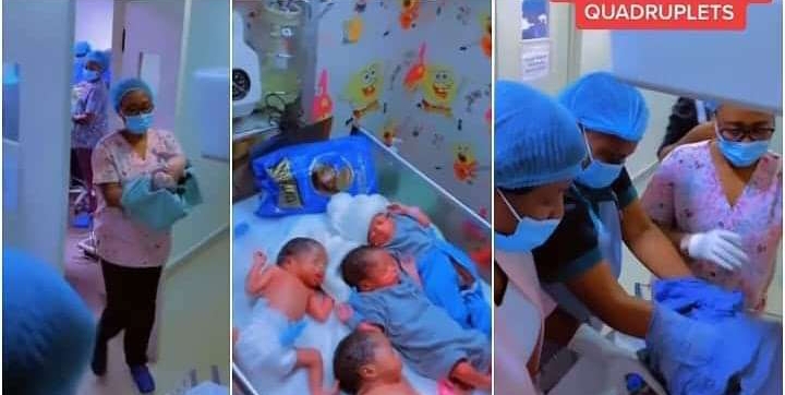 "They Look so Adorable": Mum Delivers 4 Babies after 7 Years of Waiting, Video of Quadruplets Melts Hearts (Video) 2 Babies