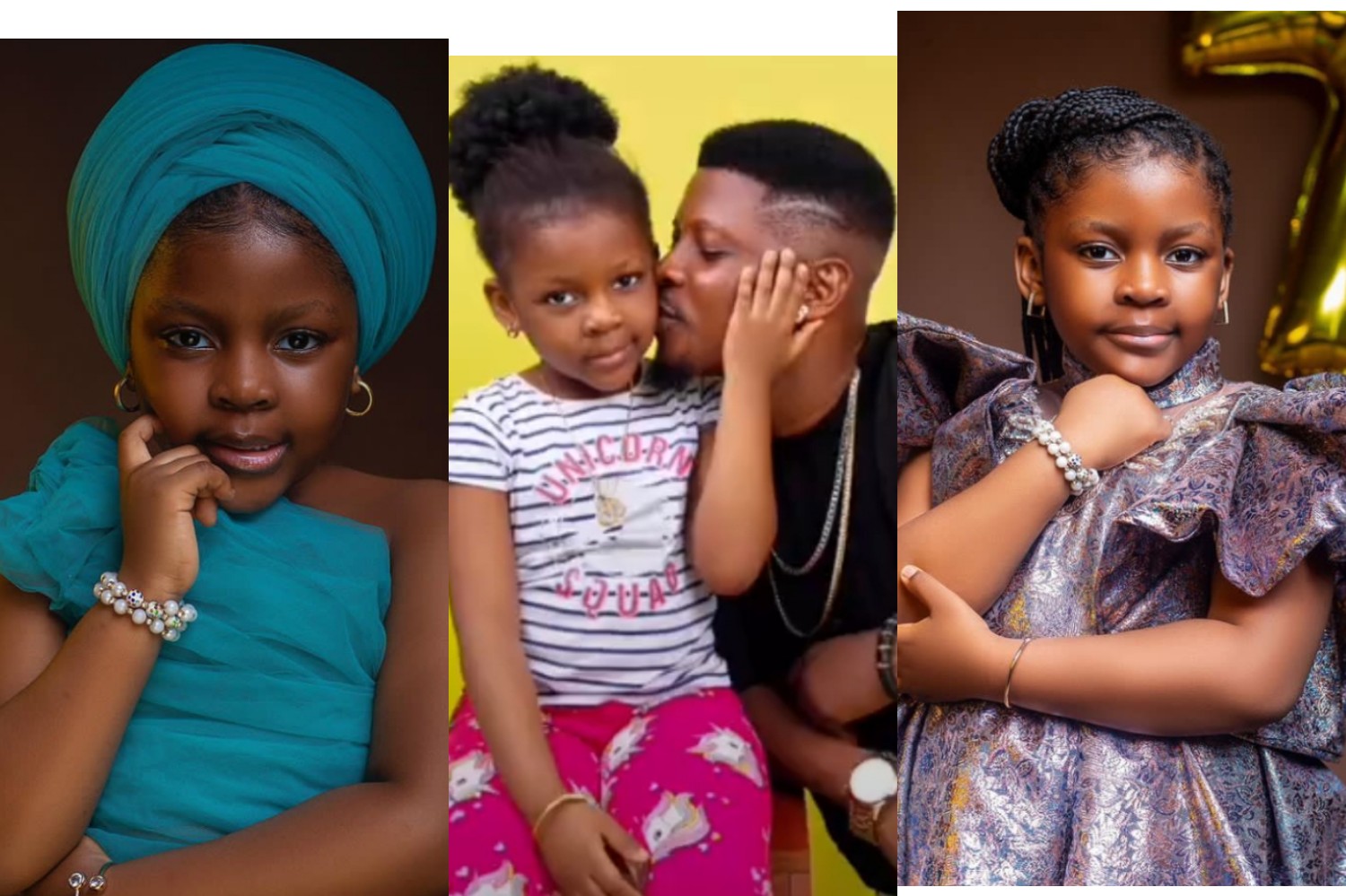 Yoruba Actor,Rotimi Salami Celebrates His Beautiful Daughter, Bliss As She Clocks 7 Today (photos)