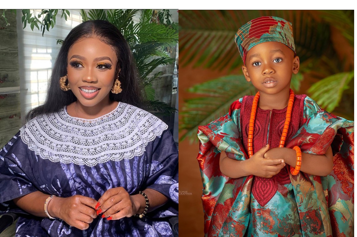 Nollywood Actress,Wumi Toriola prays passionately for her son Zion, as he clock 3 today (photos)