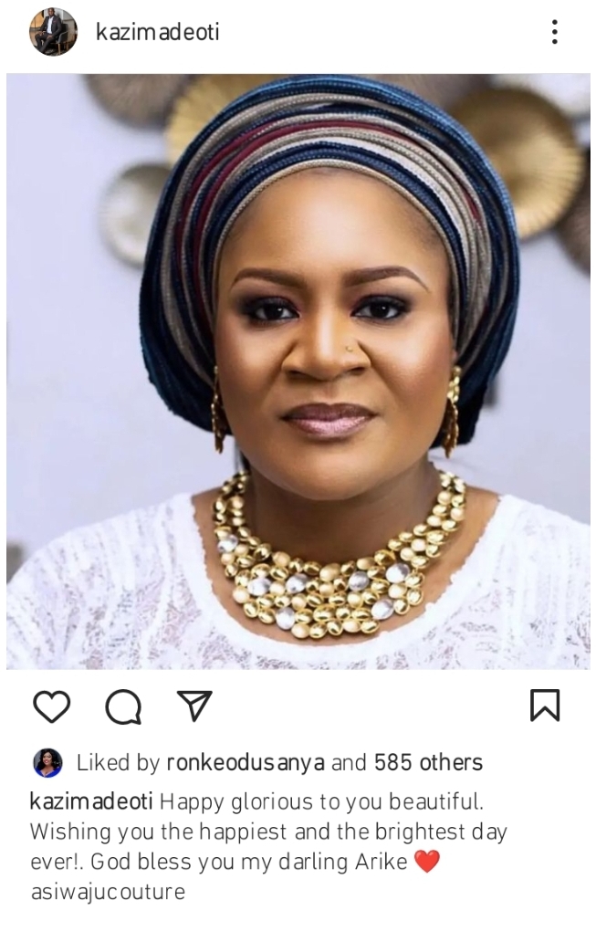 Mercy Aigbe’s husband, Kazim Adeoti celebrates first wife’s 48th birthday in a sweet way 3 Screenshot 20221006 120048