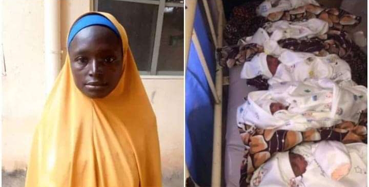 Nigerian Woman Who Delivered 9 Babies and Twins Twice, Gives Birth to Another 5 at a Go at Home, Now Has 18 Children 2 Nigerian Woman