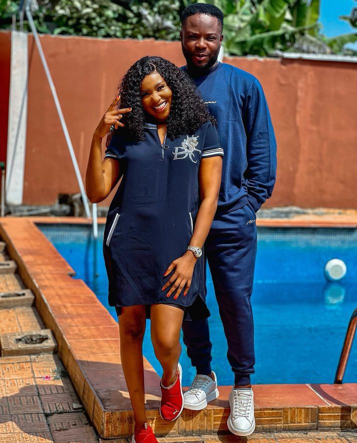 Reactions As Ibrahim Yekeen "Iteledicon" Shares Loved-up Photos Of Himself With Actress Biola Bayo 2 Ibrahim Yekeen