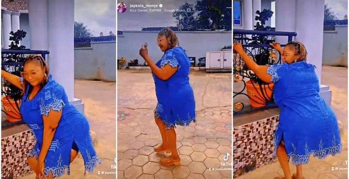 “You Don Start Wetin Your Hand No Fit Carry”Jaiye Kuti Holds Rail for Support As She Dances to Kizz Daniel’s Odo (Video) 2 Kizz Daniel’