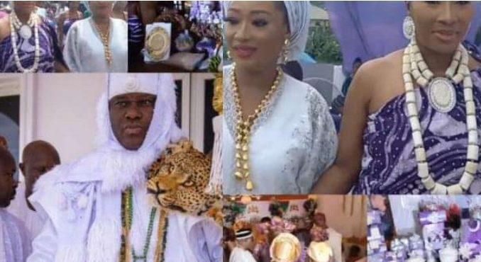 Two of Ooni’s new wife fights dirty over parking space Two of Ooni’s new wife fights dirty over parking space