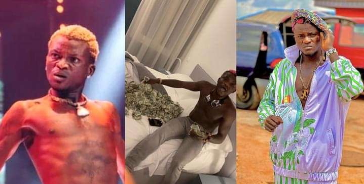 “I will buy your father’s house” — Portable slams those mocking him for being uneducated as he flaunts dollar bills 2 Portable