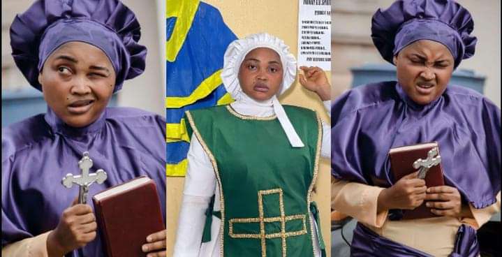 “God answered prayers here at Mummy G.O Spiritual Centre” – Actress Mercy Aigbe Stirs Reaction with her white garment dress 2 Mercy Aigbe