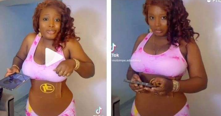 “Sha don’t press our baby head” – Fans reacts as Actress Mo Bimpe allegedly flaunts her baby bump (video) 2 Screenshot 20221117 074625