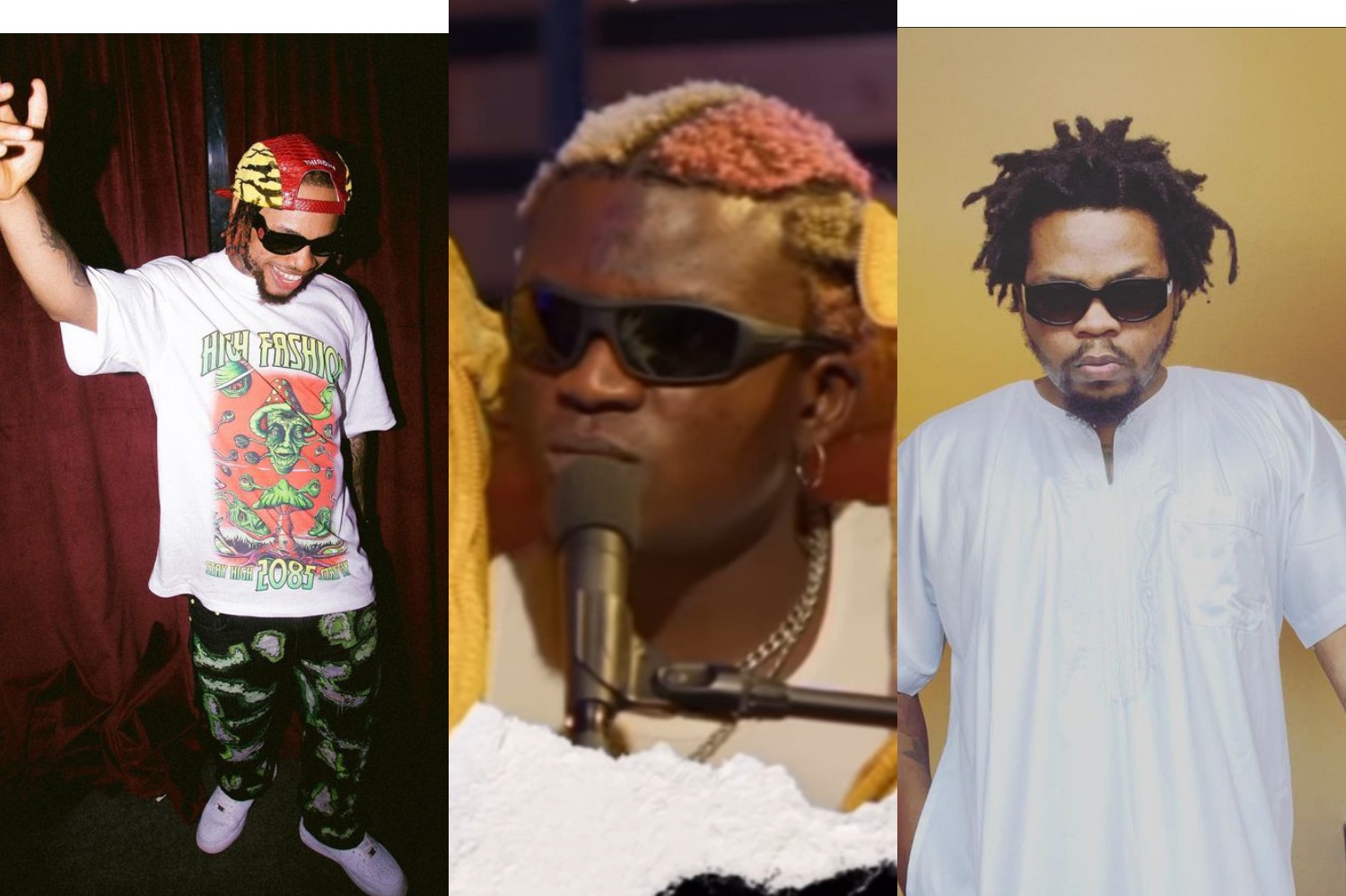 “Nobody blow me, I don blow before I meet Pocolee and Olamide” – Portable toots his horns [Video]