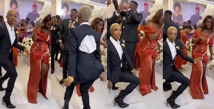 Crossdresser James Brown scatters the dance floor at Sir Balo’s wedding (Video) 2 James Brown