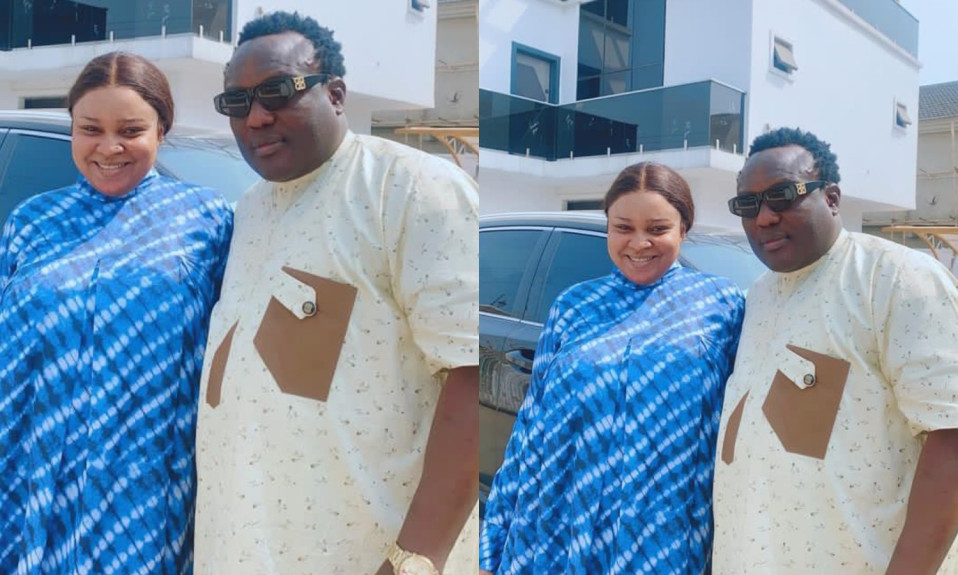 Popular Actress, Bimbo Afolayan Shares Cute Photo With Fuji Singer, Saheed Osupa As He Pays A Visit