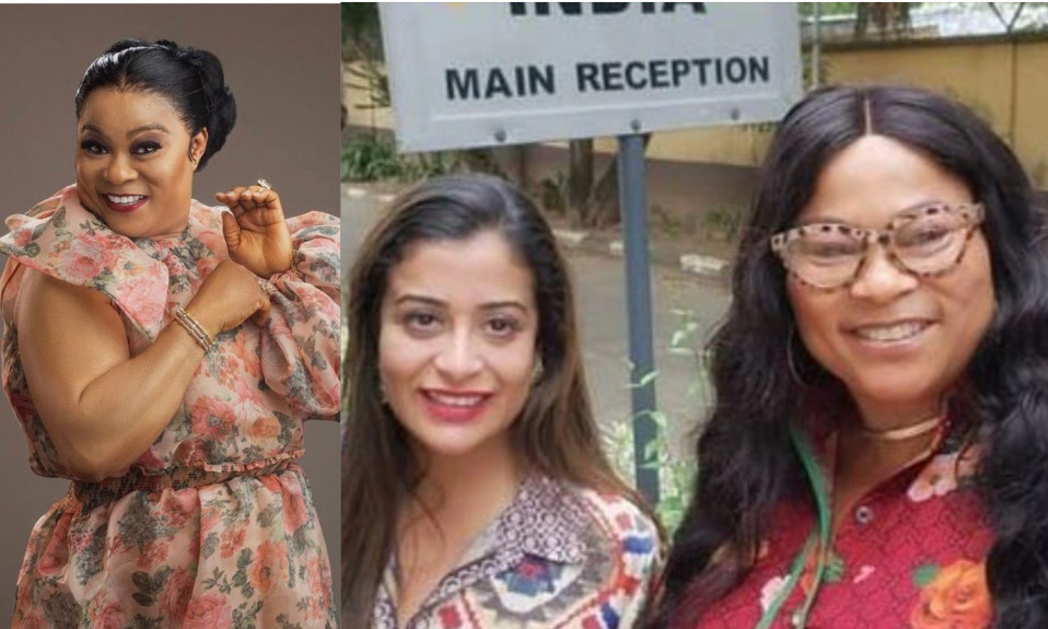 Popular veteran actress and filmmaker, Sola Sobowale aka King Of Boys arrives in India today and shared adorable moments online. In a video, she took photos with fans at the International airport in Lagos and then board a plane to India.