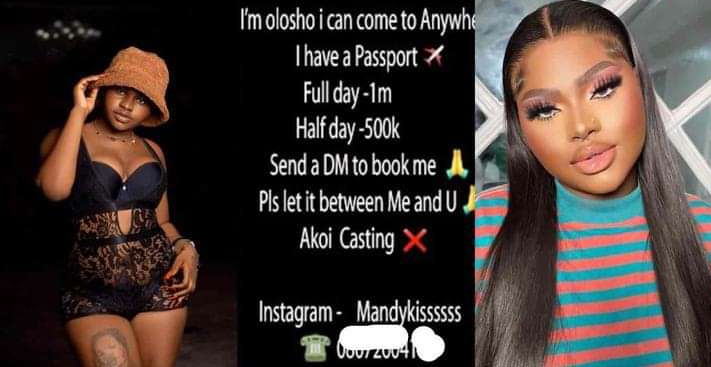 “I’m Olosho, I Can Come AnyWhere”– Mandy Kizz Says As She Drop Her Number For Høok Up(See Number) 2 Mandy Kizz