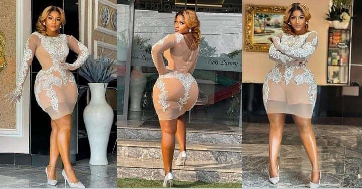 “Worst dress actress” Destiny Etiko gets dragged over her sheer dress to Nkiru Sylvanus’s wedding 2 Destiny Etiko